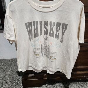 Cream Whiskey Graphic T-Shirt